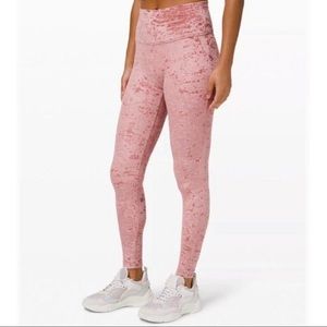 Lululemon Sz8 Crushed Velvet. Light Rose Color.